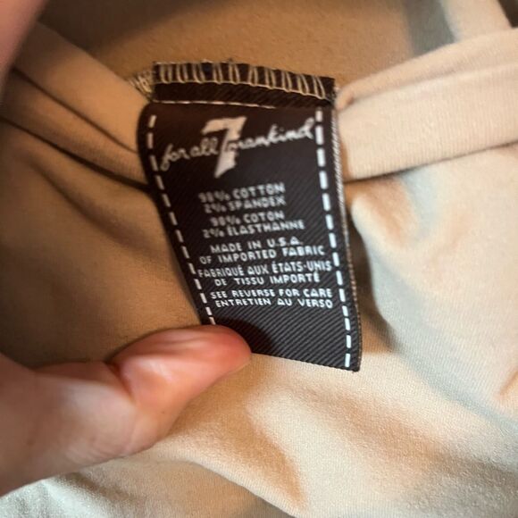 7 For All Mankind Blue and Beige Women Jeans - Picture 6 of 6